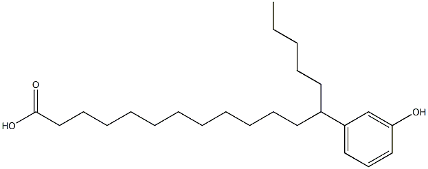 13-(3-Hydroxyphenyl)stearic acid 结构式