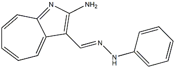 2-Aminocyclohepta[b]pyrrole-3-carbaldehyde phenyl hydrazone Structure