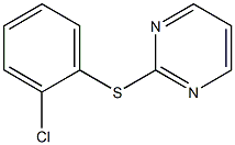 2-Chlorophenyl 2-pyrimidinyl sulfide Structure