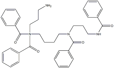 N,N',4,9-Tetrabenzoyl-4,9-diazadodecane-1,12-diamine Structure