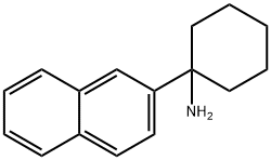 1-(2-Naphthalenyl)cyclohexanamine, 125802-29-1, 结构式