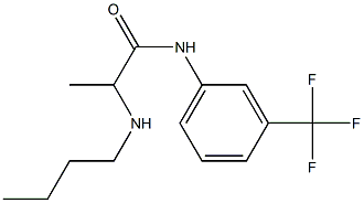 2-(Butylamino)-N-[3-(trifluoromethyl)phenyl]propionamide Struktur