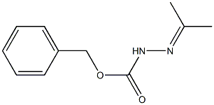 (2-Isopropylidenehydrazino)formic acid benzyl ester Structure