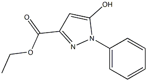 1-Phenyl-5-hydroxy-1H-pyrazole-3-carboxylic acid ethyl ester Structure