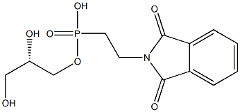 [S,(+)]-1-O-[(2-フタルイミジルエチル)ホスホニル]-L-グリセロール 化学構造式