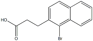 3-(1-Bromo-2-naphthalenyl)propionic acid,,结构式