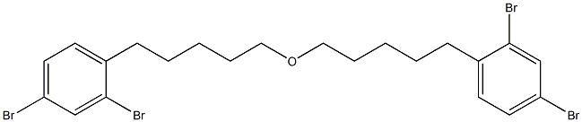 2,4-ジブロモフェニルペンチルエーテル 化学構造式