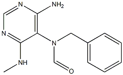 4-Amino-6-methylamino-5-(N-benzylformylamino)pyrimidine,,结构式