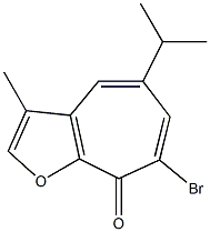 7-Bromo-5-isopropyl-3-methyl-8H-cyclohepta[b]furan-8-one Structure