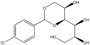 1-O,3-O-(4-Chlorobenzylidene)-L-glucitol Structure