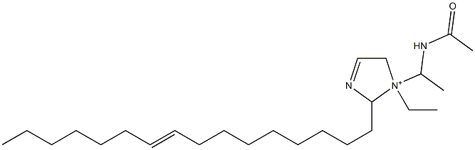 1-[1-(Acetylamino)ethyl]-1-ethyl-2-(9-hexadecenyl)-3-imidazoline-1-ium Structure