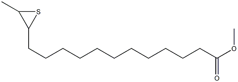 13,14-Epithiopentadecanoic acid methyl ester,,结构式