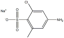 4-Amino-2-chloro-6-methylbenzenesulfonic acid sodium salt Structure