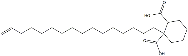 Cyclohexane-1,2-dicarboxylic acid hydrogen 1-(15-hexadecenyl) ester Structure