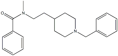 N-[2-(1-Benzyl-4-piperidinyl)ethyl]-N-methylbenzamide Structure