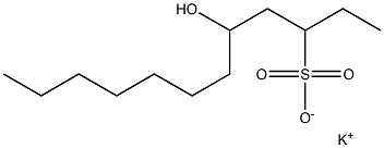 5-Hydroxydodecane-3-sulfonic acid potassium salt Struktur
