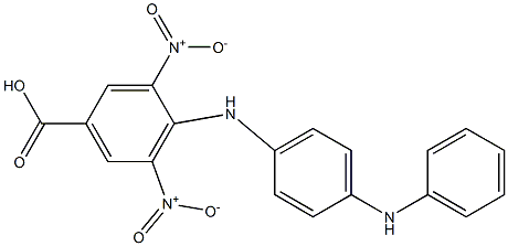 4-[4-(Phenylamino)phenylamino]-3,5-dinitrobenzoic acid Struktur