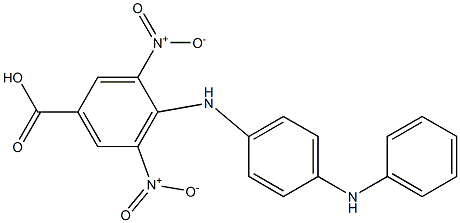 4-[4-(Phenylamino)phenylamino]-3,5-dinitrobenzoic acid Structure