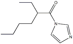1-(2-エチルヘキサノイル)-1H-イミダゾール 化学構造式