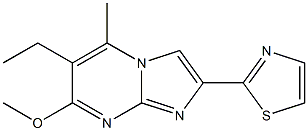 2-(2-Thiazolyl)-6-ethyl-7-methoxy-5-methylimidazo[1,2-a]pyrimidine Structure