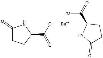 Bis[(2R)-5-oxopyrrolidine-2-carboxylic acid]barium salt Structure