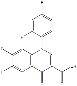 1-(2,4-Difluorophenyl)-4-oxo-6,7-difluoro-1,4-dihydroquinoline-3-carboxylic acid