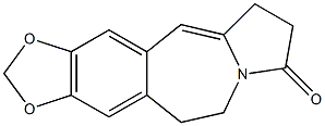 5,6,9,10-Tetrahydro-8H-1,3-dioxolo[4,5-h]pyrrolo[2,1-b][3]benzazepin-8-one Structure