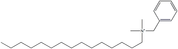 Pentadecyldimethylbenzylaminium Structure