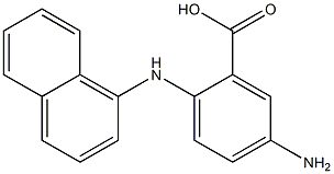 5-Amino-2-(1-naphtylamino)benzoic acid Struktur