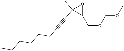 2,3-エポキシ-1-(メトキシメトキシ)-3-メチル-4-ウンデシン 化学構造式