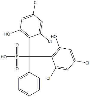 Bis(2,4-dichloro-6-hydroxyphenyl)phenylmethanesulfonic acid