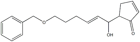 5-[(E)-6-ベンジルオキシ-1-ヒドロキシ-2-ヘキセニル]-2-シクロペンテン-1-オン 化学構造式