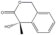 [S,(+)]-4-Hydroxy-4-methyl-1H-2-benzopyran-3(4H)-one Structure