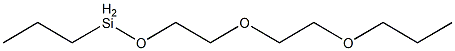 Propyl[2-(2-propoxyethoxy)ethoxy]silane Structure