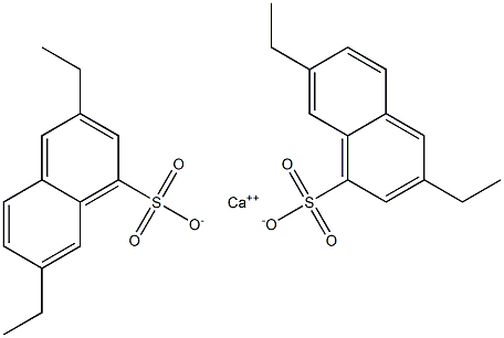 Bis(3,7-diethyl-1-naphthalenesulfonic acid)calcium salt,,结构式