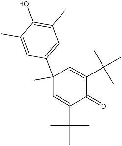 2,6-Di-tert-butyl-4-methyl-4-(4-hydroxy-3,5-dimethylphenyl)-2,5-cyclohexadien-1-one,,结构式