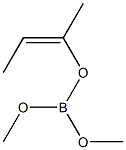 Boric acid dimethyl(Z)-1-methyl-1-propenyl ester Struktur
