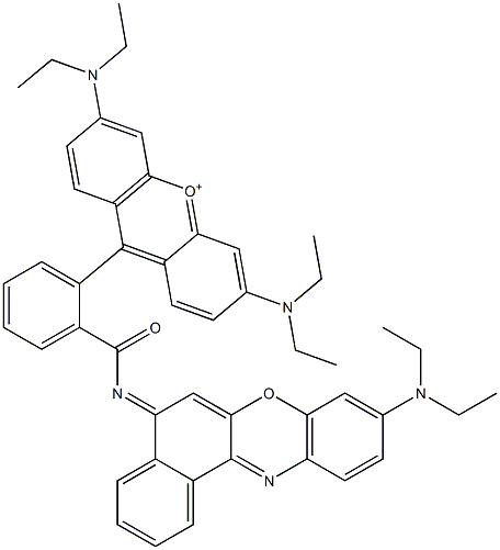 3,6-Bis(diethylamino)-9-[2-[[[9-(diethylamino)-5H-benzo[a]phenoxazin-5-ylidene]amino]carbonyl]phenyl]xanthylium