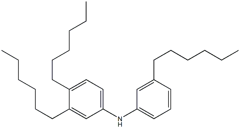 3,3',4'-Trihexyl[iminobisbenzene] Structure