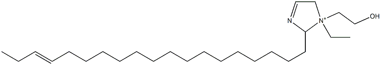 1-Ethyl-1-(2-hydroxyethyl)-2-(16-nonadecenyl)-3-imidazoline-1-ium 结构式