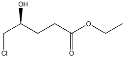 (4S)-4-Hydroxy-5-chlorovaleric acid ethyl ester,,结构式