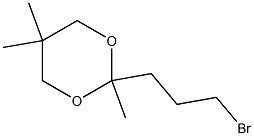 2-(3-Bromopropyl)-2,5,5-trimethyl-1,3-dioxane Structure