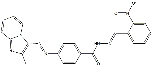 4-[(2-Methylimidazo[1,2-a]pyridin-3-yl)azo]-N'-(2-nitrobenzylidene)benzohydrazide|