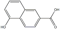 5-ヒドロキシ-2-ナフトエ酸 化学構造式