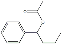 Acetic acid 1-phenylbutyl ester Structure