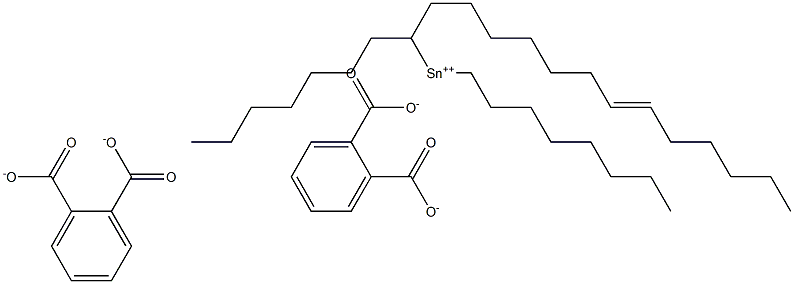 Bis[phthalic acid 1-(7-tridecenyl)]dioctyltin(IV) salt 结构式