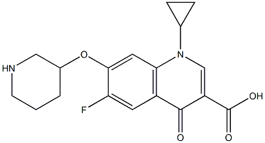 7-[3-Piperidinyloxy]-1-cyclopropyl-6-fluoro-1,4-dihydro-4-oxoquinoline-3-carboxylic acid