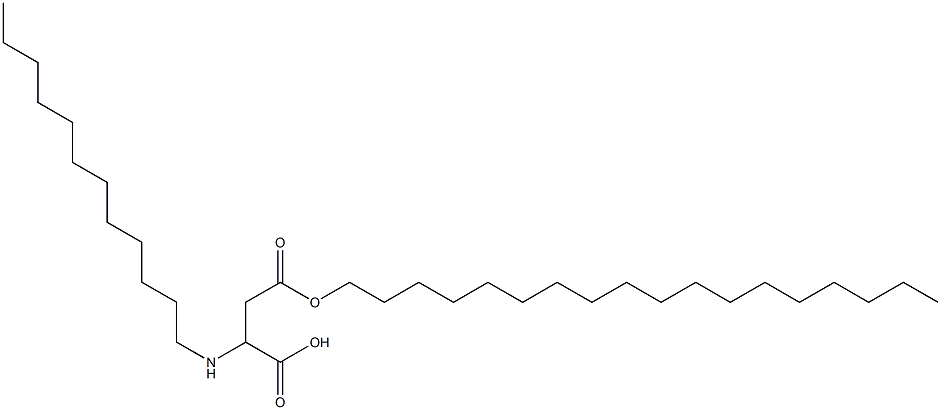 2-Dodecylamino-3-(octadecyloxycarbonyl)propionic acid Struktur