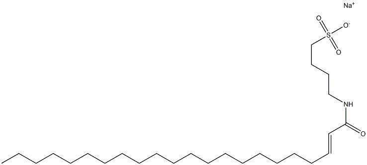 4-[(1-Oxo-2-docosen-1-yl)amino]-1-butanesulfonic acid sodium salt,,结构式