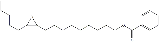 安息香酸10,11-エポキシヘキサデカン-1-イル 化学構造式